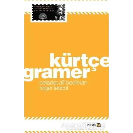 Kürtçe Gramer - Roger Lescot - Avesta Yayınları