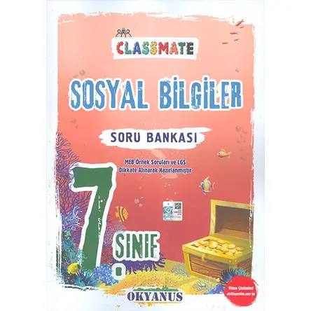 7.Sınıf Sosyal Bilgiler Classmate Soru Bankası Okyanus Yayınları