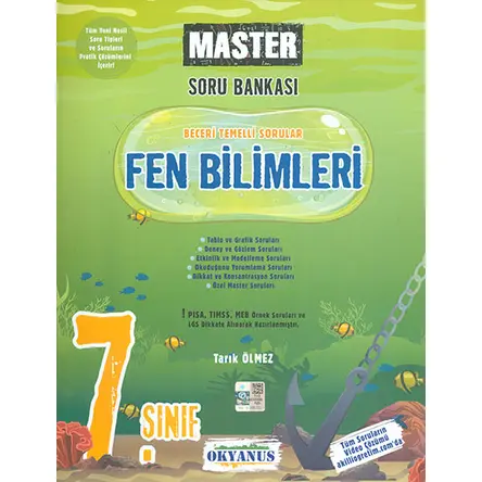 7.Sınıf Fen Bilimleri Master Soru Bankası Okyanus Yayınları