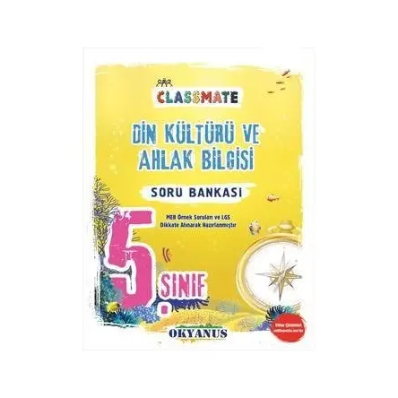 5. Sınıf Din Kültürü ve Ahlak Bilgisi Classmate Soru Bankası Okyanus Yayıncılık