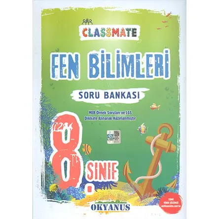 8.Sınıf Classmate Fen Bilimleri Soru Bankası Okyanus Yayınları