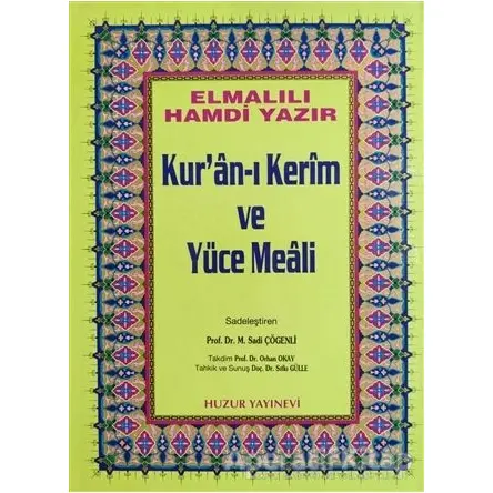 Rahle Boy Kur’an-ı Kerim ve Yüce Meali (Hafız Osman Hattı)