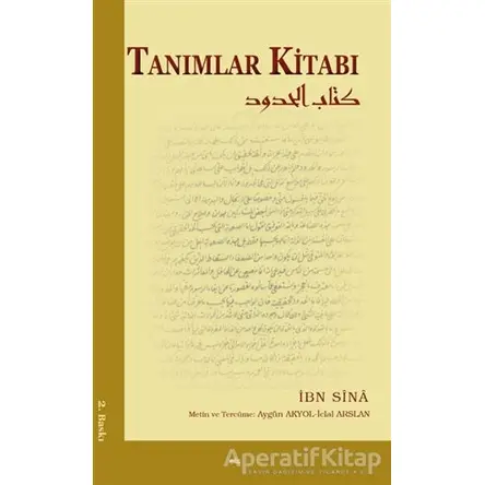 Tanımlar Kitabı - Aygün Akyol - Elis Yayınları