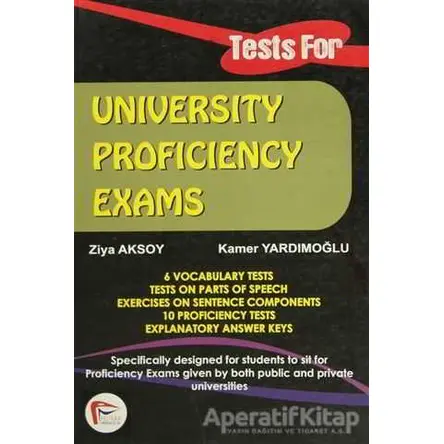 Tests For University Proficiency Exams - Kamer Yardımoğlu - Pelikan Tıp Teknik Yayıncılık