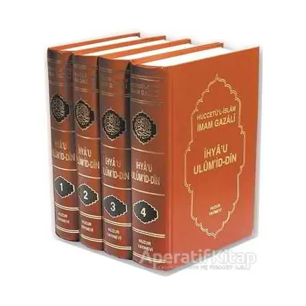 İhya’u Ulüm’id-Din (4 Kitap Takım Kutulu - Büyük Boy) - İmam-ı Gazali - Huzur Yayınevi