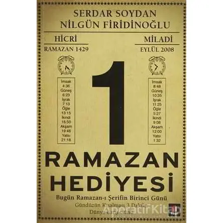 Ramazan Hediyesi - Nilgün Firidinoğlu - Kapı Yayınları