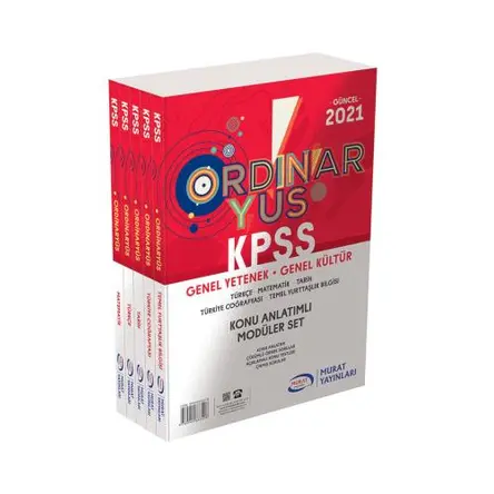 Murat Ordinaryüs KPSS Modüler Set Genel Yetenek Genel Kültür Lisans