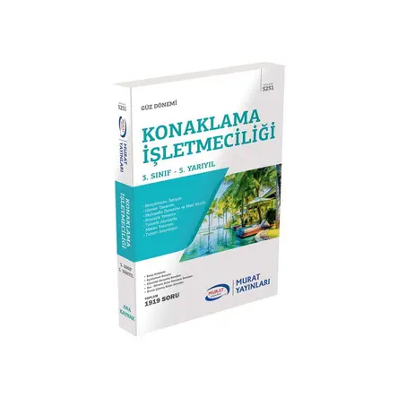 Murat 5251 - Konaklama İşletmeciliği 3.Sınıf 5.Yarıyıl