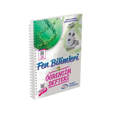 8.Sınıf Fen Bilimleri Öğrencim Defteri Murat Yayınları