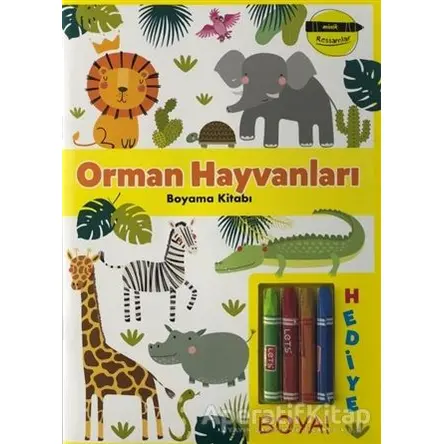 Orman Hayvanları Boyama Kitabı - Minik Ressamlar - Kolektif - Doğan Egmont Yayıncılık