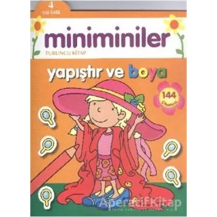 Miniminiler : Turuncu Kitap Yapıştır ve Boya