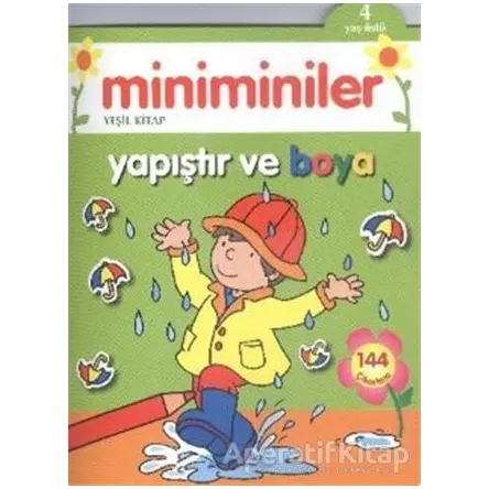 Miniminiler : Yeşil Kitap Yapıştır ve Boya