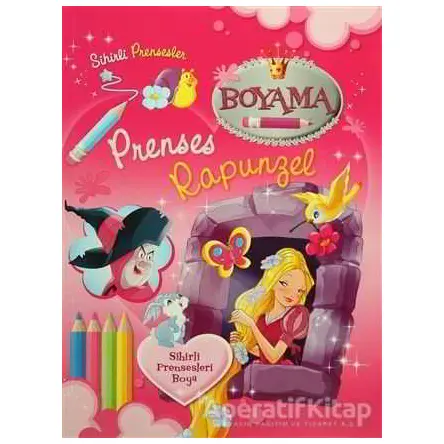 Sihirli Prensesler Boyama - Prenses Rapunzel - Kolektif - Parıltı Yayınları