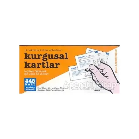 İngilizce Kurgusal Kartlar (448 Kart+ Alıştırma Kitapçığı ) - Şinasi Bademcioğlu - Alfa Yayınları