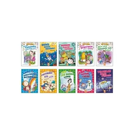 Meraklı Sorular (10 Kitap Takım) - Mustafa Ünver - Eksik Parça Yayınları