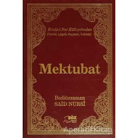 Mektubat Ciltli - Bediüzzaman Said-i Nursi - Söz Basım Yayın