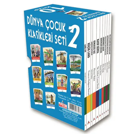 Dünya Çocuk Klasikleri 10 Kitap Seti -2 Aperatif Kitap Yayınları