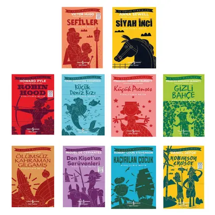 Çocuk Klasikleri 10 Kitap Set-1 İş Bankası Yayınları