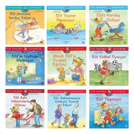 Elif İlk Okuma Kitabım Set 9 Kitap - Liane Schneider - İş Bankası Kültür Yayınları