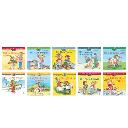 Elif İlk Okuma Kitabım Set 10 Kitap - Liane Schneider - İş Bankası Kültür Yayınları