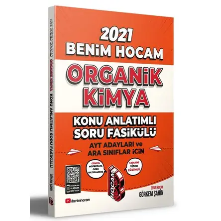 Benim Hocam 2021 AYT ve Ara Sınıflar İçin Organik Kimya Konu Anlatımlı Soru Fasikülü