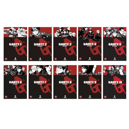 Gantz Manga Seti 10 Kitap - Hiroya Oku - Kurukafa Yayınevi