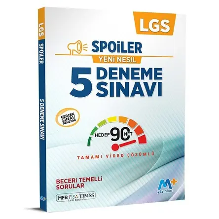 Martı Plus 8. Sınıf LGS Spoiler 5 Deneme Video Çözümlü (Kampanyalı)