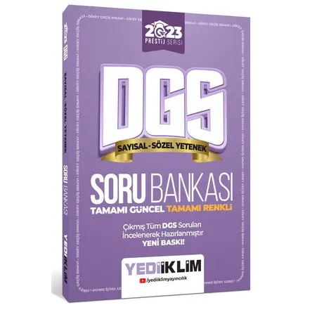 Yediiklim 2023 Prestij Serisi DGS Sayısal-Sözel Yetenek Soru Bankası