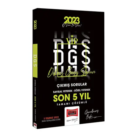 Yargı 2023 DGS Son 5 Yıl Tamamı Çözümlü Çıkmış Sınav Soruları