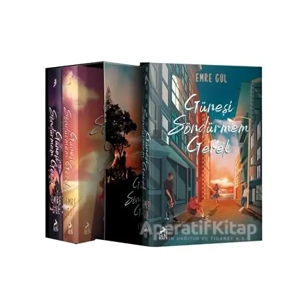 Güneşi Söndürmem Gerek Kutulu Set - 3 Kitap Takım - Emre Gül - Ren Kitap