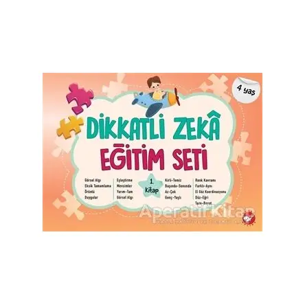Dikkatli Zeka Eğitim Seti 1. Kitap (4 Yaş) - Neşe Duran - Beyaz Balina Yayınları