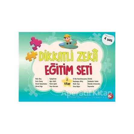 Dikkatli Zeka Eğitim Seti 2. Kitap (4 Yaş) - Neşe Duran - Beyaz Balina Yayınları
