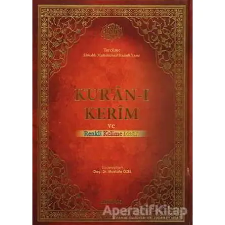 Kuran-ı Kerim Mühürlü Kırık Kelime Mealli Rahle Boy Ayfa-088
