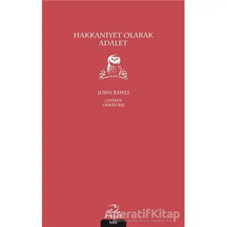 Hakkaniyet Olarak Adalet - John Rawls - Pinhan Yayıncılık