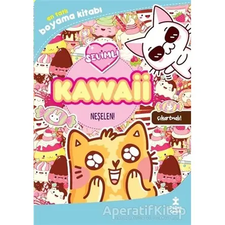 Kawaii Neşelen! - En Tatlı Çıkartmalı Boyama Kitabı - Kolektif - Doğan Çocuk