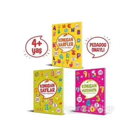 Konuşan Etkinlikler Serisi (4+ Yaş) (3 Kitap Takım) - Kolektif - Dokuz Çocuk
