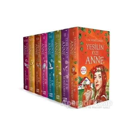 Yeşilin Kızı Anne (8 Kitap Takım) - Lucy Maud Montgomery - Dokuz Yayınları