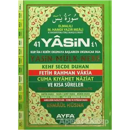 41 Yasin Rahle Boy Ayfa052 - Elmalılı Muhammed Hamdi Yazır - Ayfa Basın Yayın