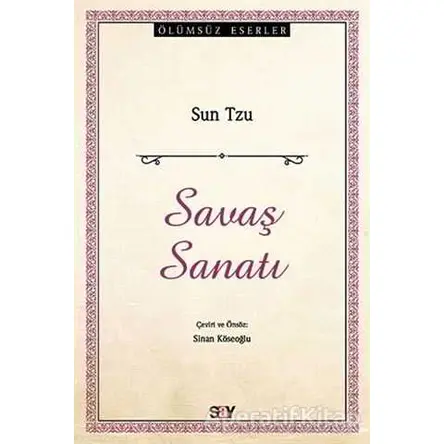 Savaş Sanatı - Sun Tzu - Say Yayınları