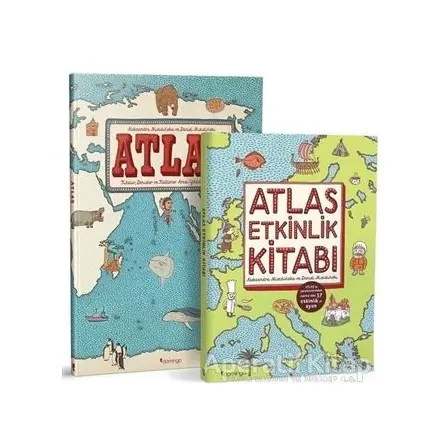 Atlas Set (Atlas + Atlas Etkinlik) - Daniel Mizielinska - Domingo Yayınevi