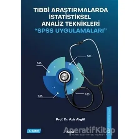 Tıbbi Araştırmalardaİstatiksel Analiz Teknikleri - Aziz Akgül - Alfa Yayınları