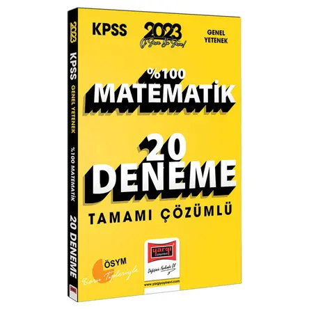 Yargı 2023 KPSS Matematik Tamamı Çözümlü 20 Deneme