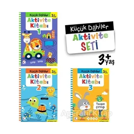 Küçük Dahiler Aktivite Seti 3+ Yaş (3 Kitap Takım) - Ayça G. Derin - İndigo Çocuk