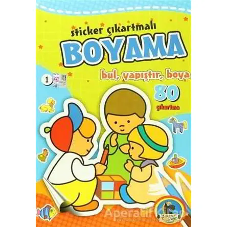 Sticker Çıkartmalı Boyama (6 Kitap Takım) - Kolektif - Karatay Çocuk