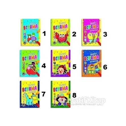 Aktiviteli Örnekli Boyama Kitabı (8 Kitap Takım) - Kolektif - Karatay Çocuk