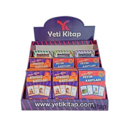 Eğitim Kartları Standı (27 Kutu Kart) - Kolektif - Yeti Kitap