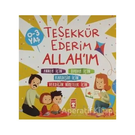 Teşekkür Ederim Allahım (4 Kitap Takım) - Kolektif - Timaş Gülce Çocuk