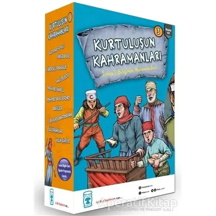 Kurtuluşun Kahramanları 3 Seti (10 Kitap Takım) - İsmail Bilgin - Timaş Çocuk
