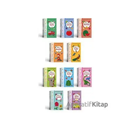 Spiralli Haydi Çizelim Boyayalım Serisi (10 Kitap) - Kolektif - Karatay Çocuk