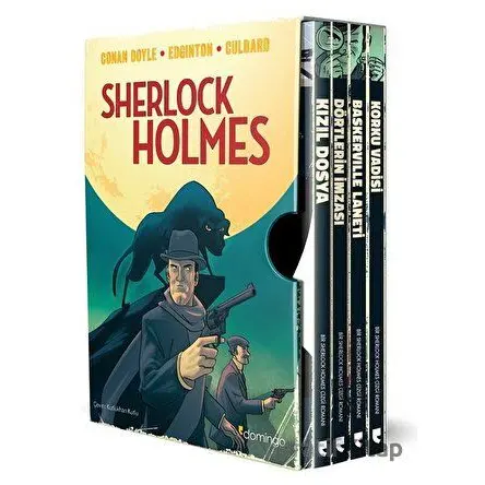 Sherlock Holmes Kutulu Set (4 Kitap) - Sir Arthur Conan Doyle - Domingo Yayınevi